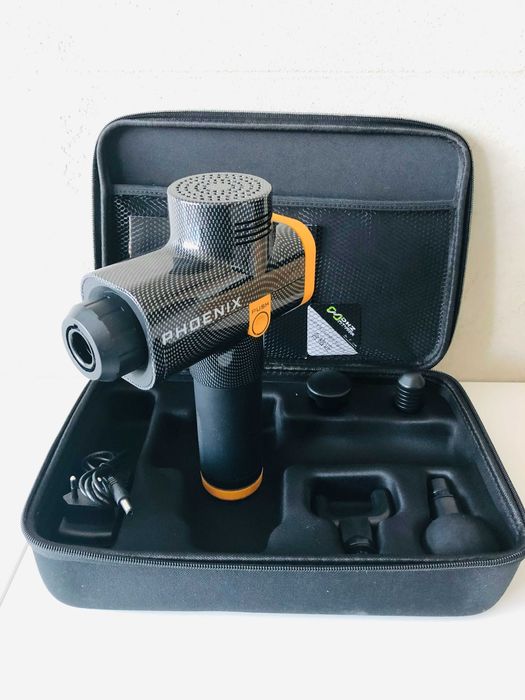 Pistolet do masażu PHOENIX A2 masażer końcówki etui. Problem z baterią