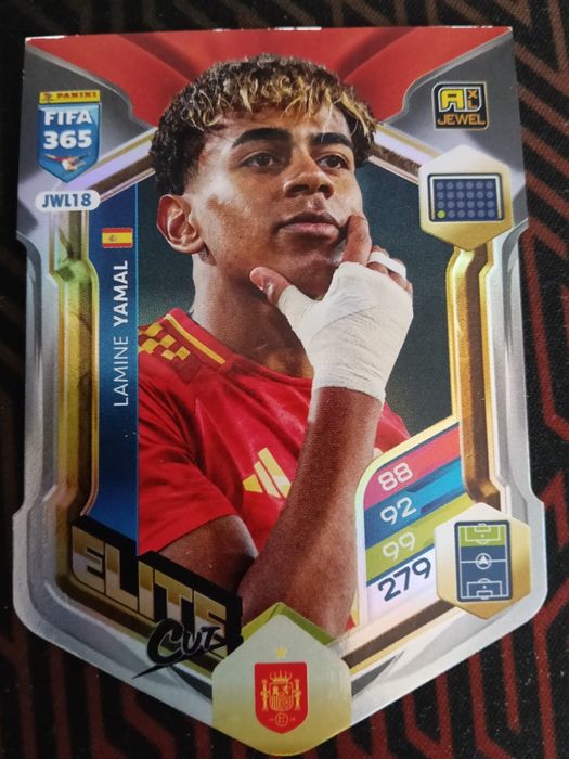 Karta piłkarska adrenalyn panini 2026 Elite cut Lamine Yamal