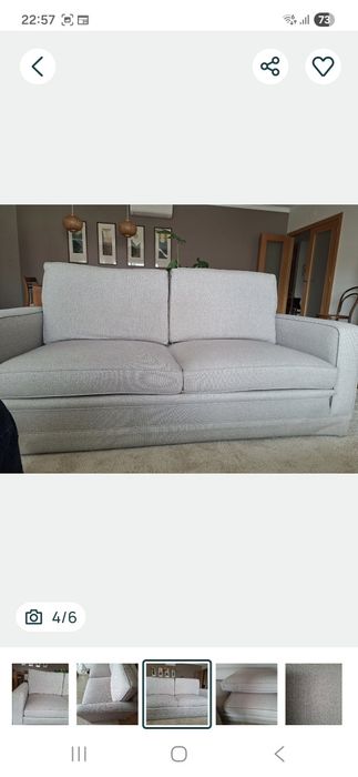 Dois sofás ingleses de 3 lugares 380€ cada