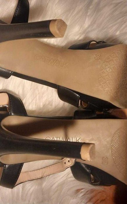 Catwalk buty na obcasie szpilki sandałki platforma 38