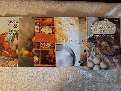Mais de 300 livros, revistas e fascículos de receitas de gastronomia