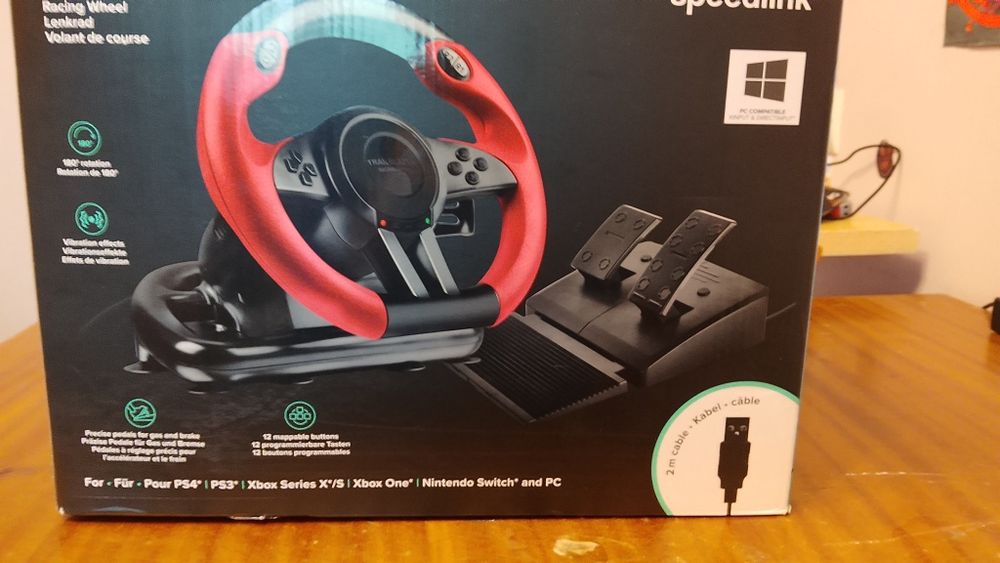 Ігрове кермо Speedlink Trailblazer PS4/PS3/Xbox/PC + педалі + коробка