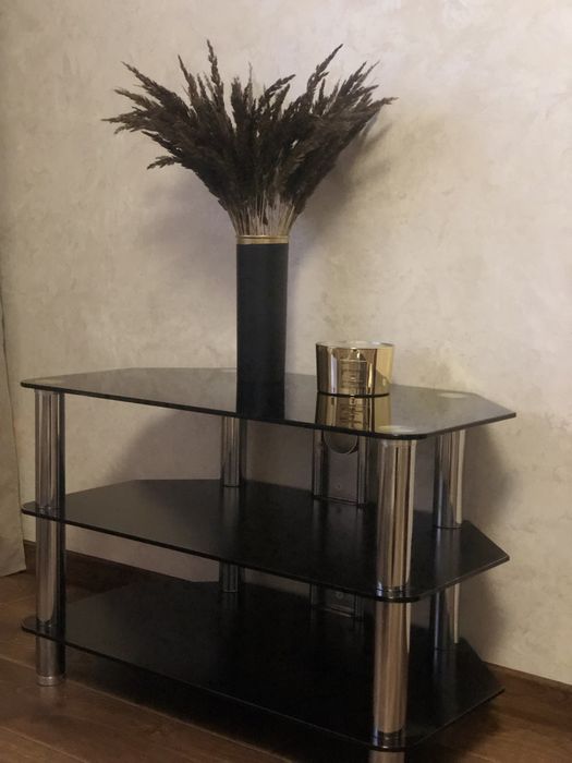 Столик стол журнальний скляний