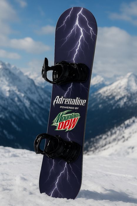 Deska snowboardowa Adrenaline x Mountain Dew – limitowana edycja