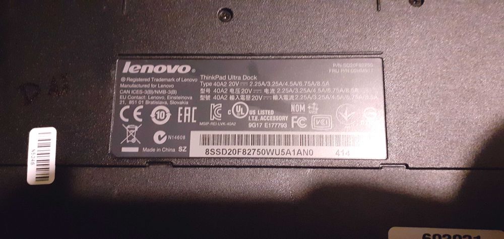 Lenowo ThinkPad -stacja ładowania -sprawna