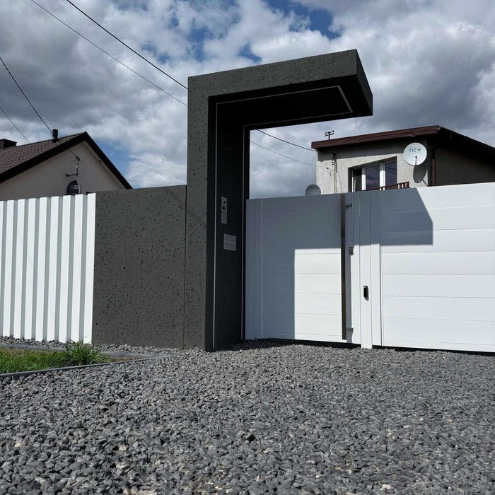 Ogrodzenia frontowe , panelowe, podmurówki