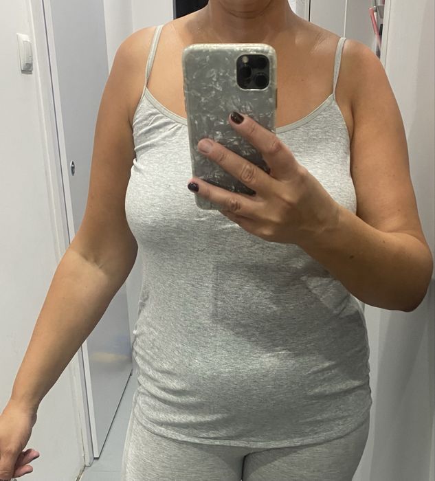 Zestaw 4 podkoszulki szare bawełna xxl-xxxl