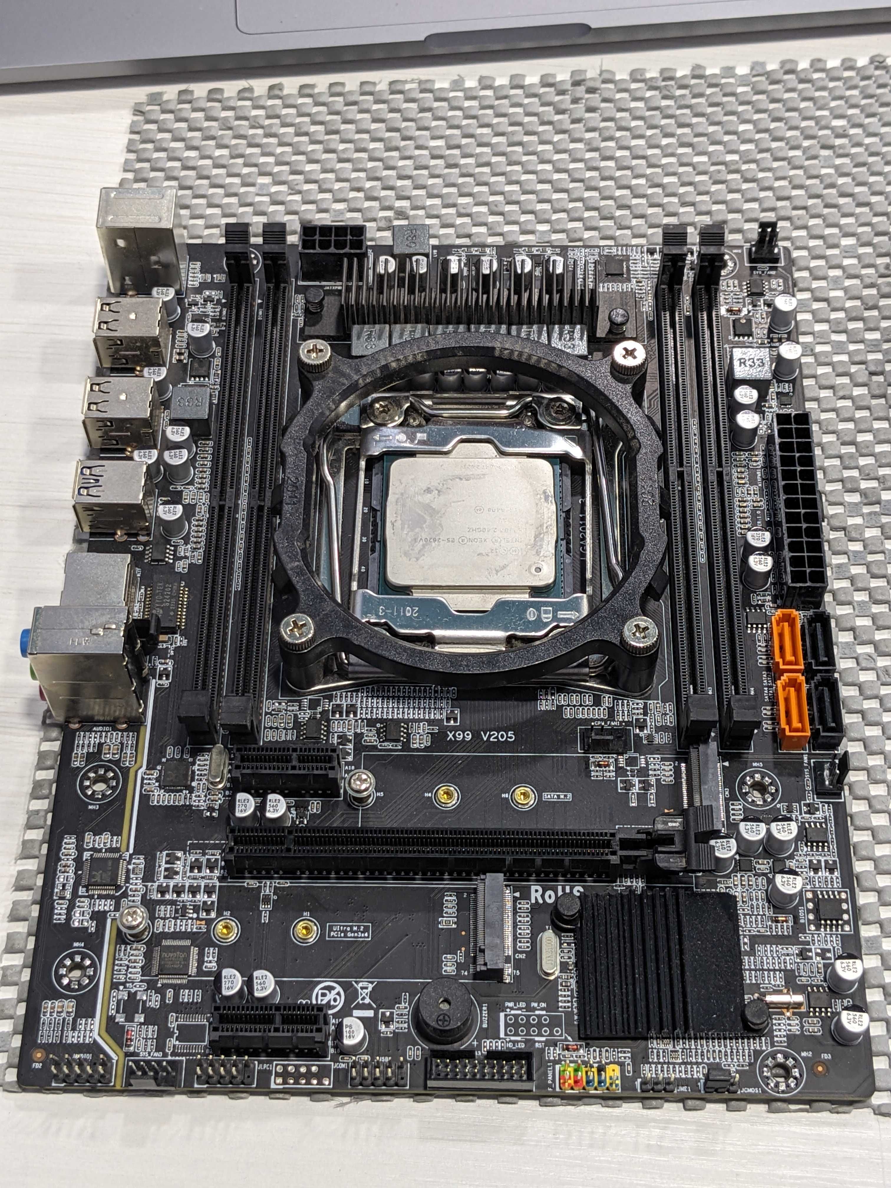 Материнська плата X99 v205 LGA2011-3 mATX, E5-2620 v3, кулер Vinga: 1 ...