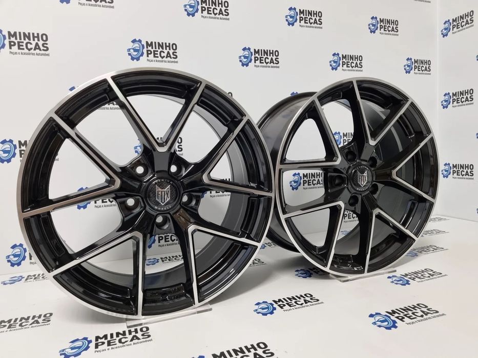 Jantes Fox FX5 em 17 (5x120) Preto Polido
