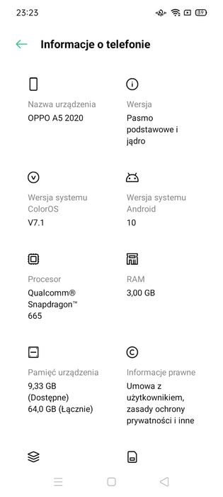 Oppo A5 2020 – 3/64 GB | Bardzo dobry stan | Sprawny 100%
