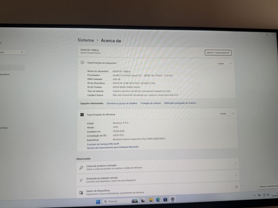 Computador Quad Core | Windows 11 | SSD 500GB + 320GB HDD | Ideal para Escritório e Net