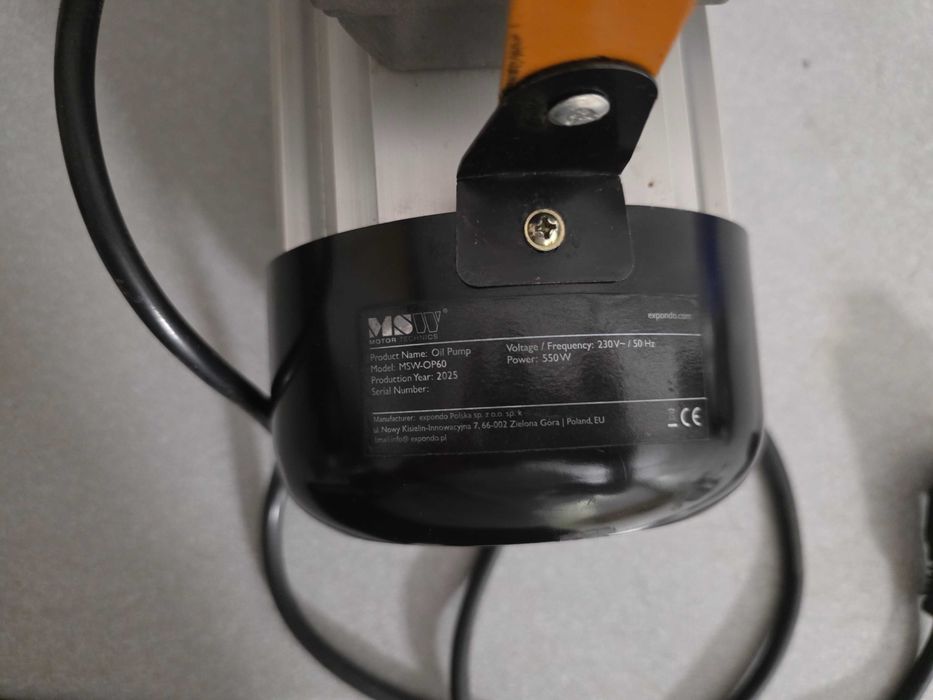 Pompa ropy oleju napedowego opalowego 230v