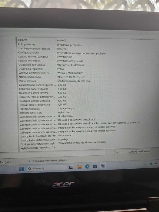 Laptop Acer TravelMate B IntelPentiumN5000/8GBRAM/128GB