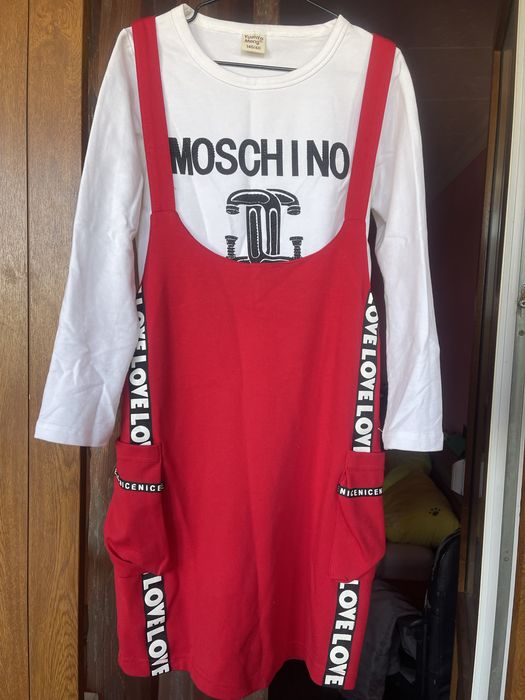 Комплект кофтинка та сарафан «Moschino Love”