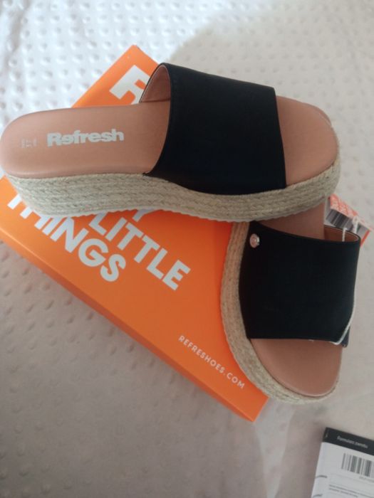 Refresh klapki espadryle sandały nowe 37