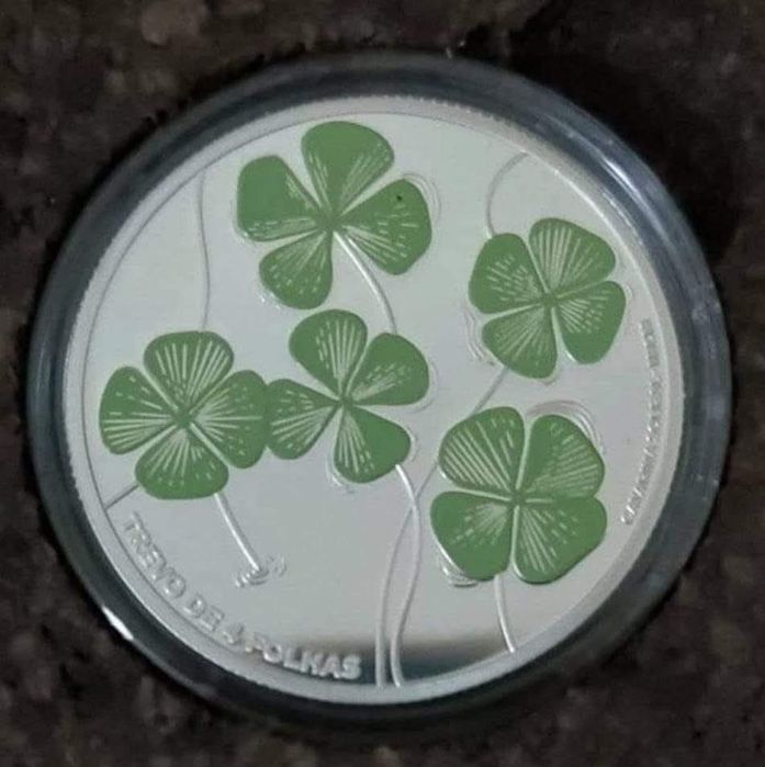 5€ Proof Trevo quatro folhas 2018