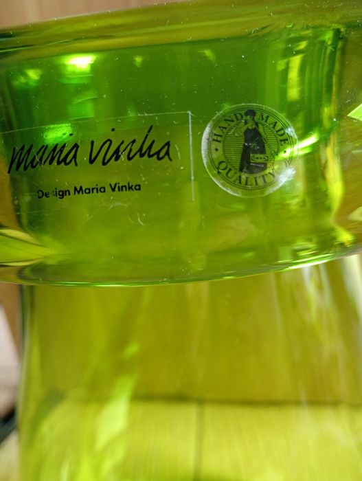 Szklany wazon Design Maria Vinka oryginał