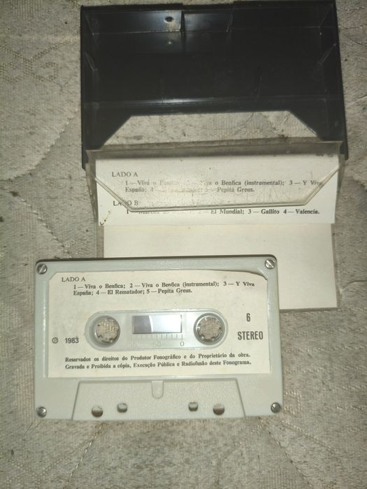 Vendo Cassete Antiga Do Benfica 5€