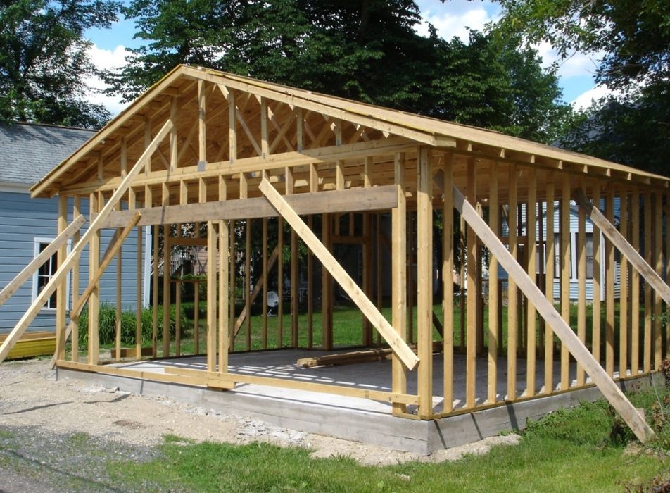 Garaż wiata konstrukcja szkieletowa