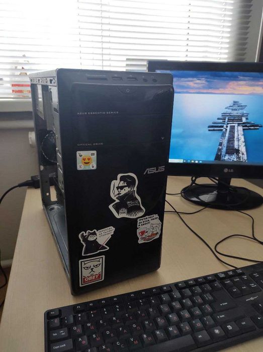 Ігровий ПК ASUS +Монітор LG 22" Core i3 +16Gb +SSD +GeForce GTX 1050