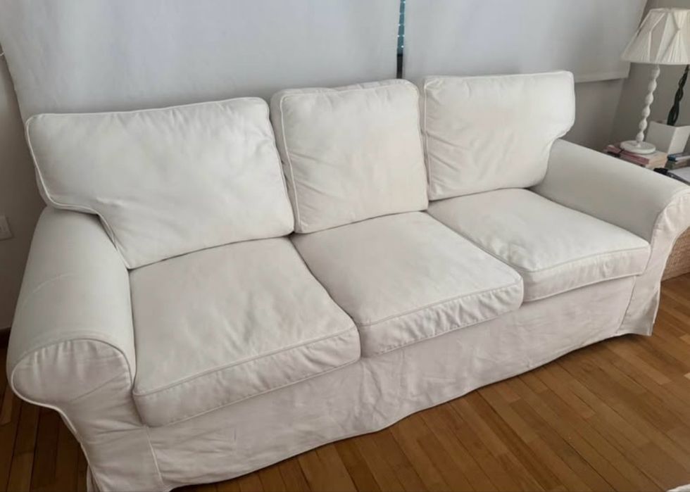 Sofá branco Ektorp Ikea