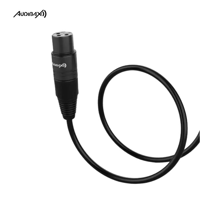 Audibax Silver XLR Macho - XLR Fêmea 10 Metros Preto