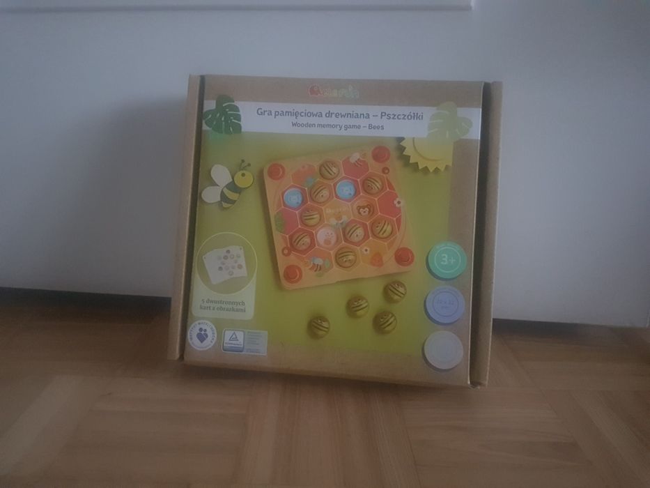 Gra pamięciowa drewniana Pszczółki Elefun