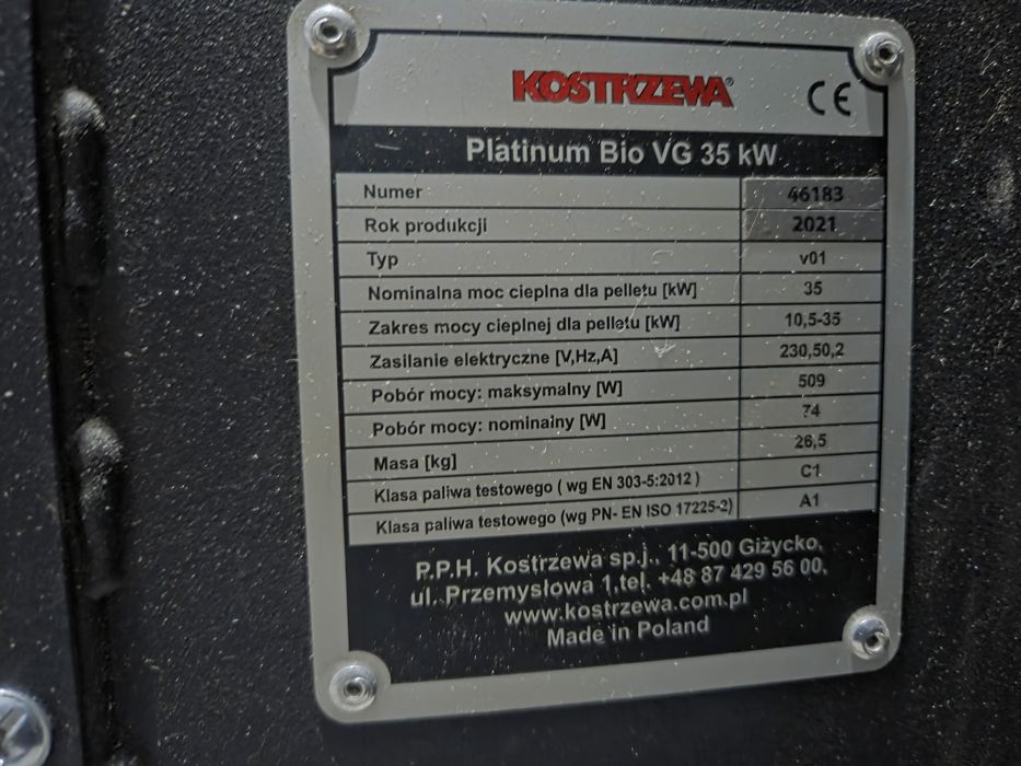 Kocioł na pellet 32 kw