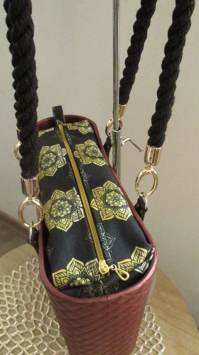 Organizer do Obag Mini Mandale złote suwak złoty łezka 24h