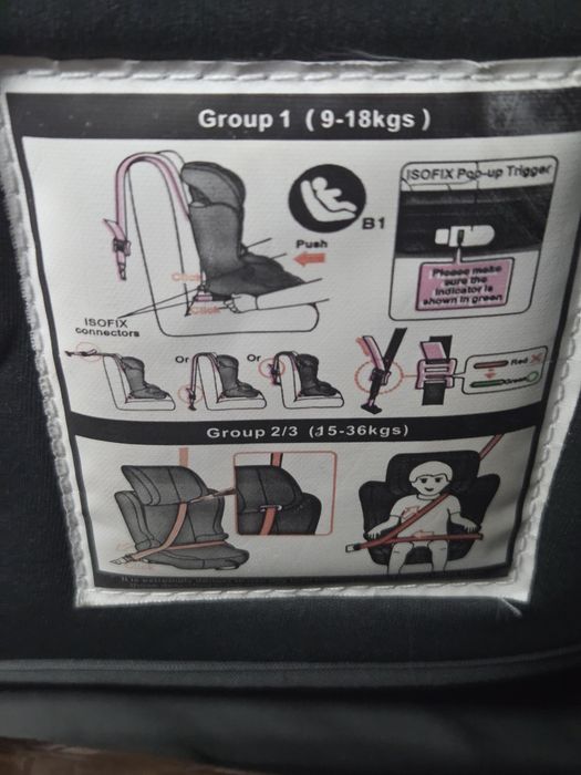 3 Cadeiras auto criança isofix