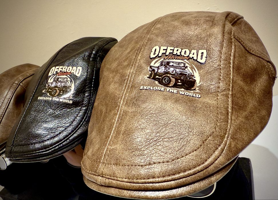 Czapka offroad skórzana