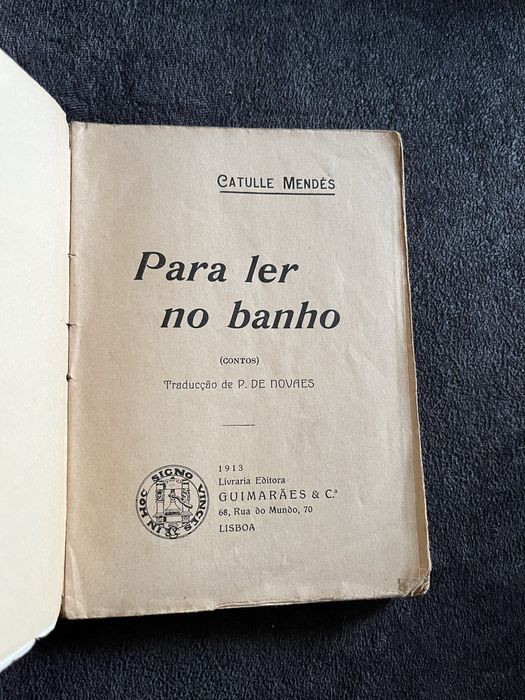 Livro Para Ler no Banho 1914