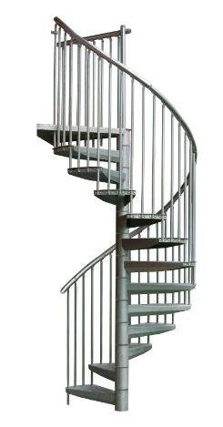 PROMO! Schody stalowe, spiralne zewnętrzne RONDO ZINK 140 cm