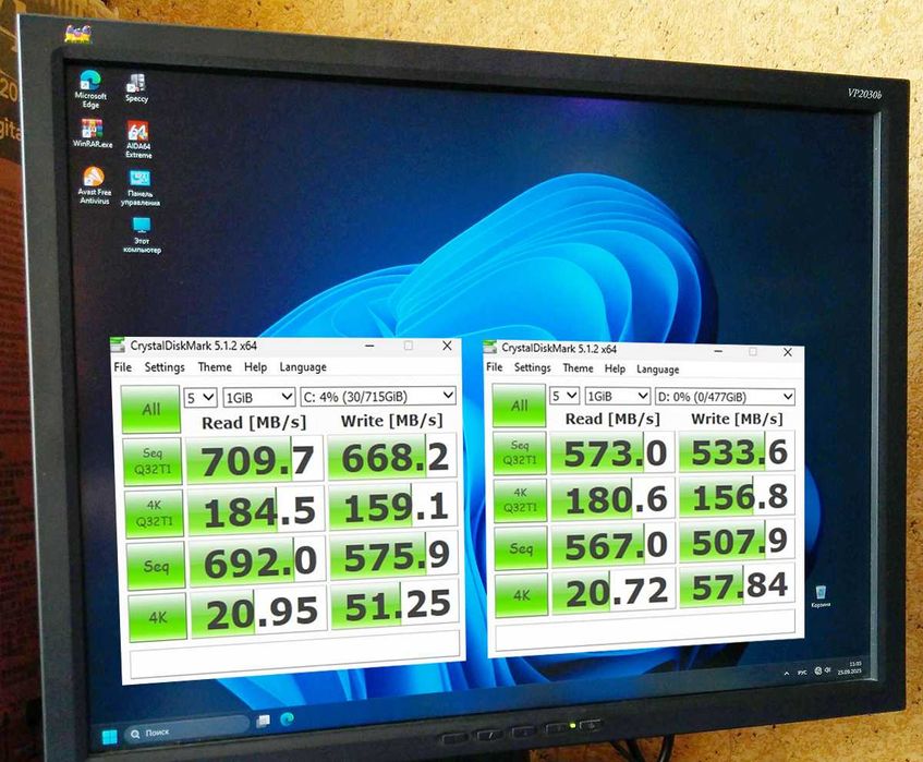 ПК: Supermicro X8DTI-F, Xeon Х5680x2, RX 580, 96GB, Wi-Fi, SSD, HDD.