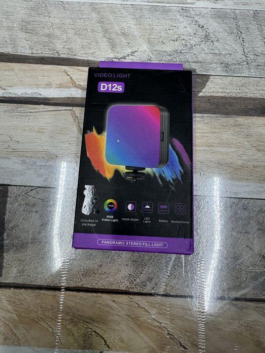 Lampa LED RGB D12s Video Light Do Zdjęć i Nagrywania