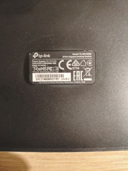 TP-Link TL-SG1008D Switch Ethernet Gigabit de 8 portas (10/100/1000 Mbps)