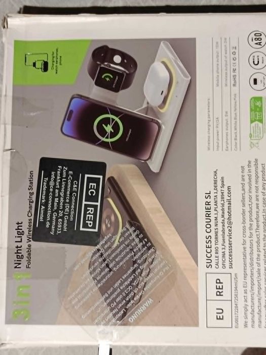 Ładowarka 3w1 (telefon,smartwatch,słuchawki)