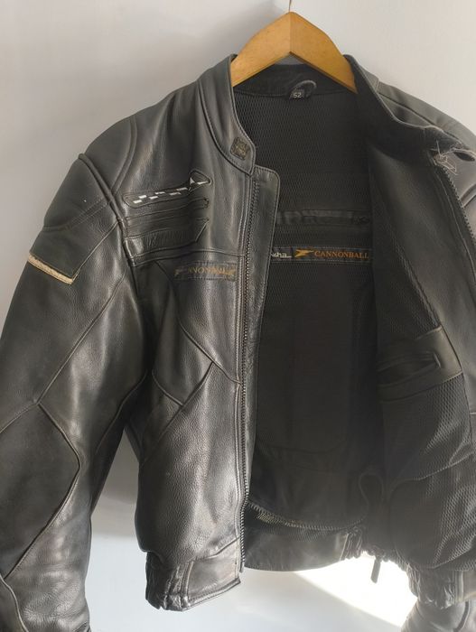 Kurtka skórzana na moto rozmiar L