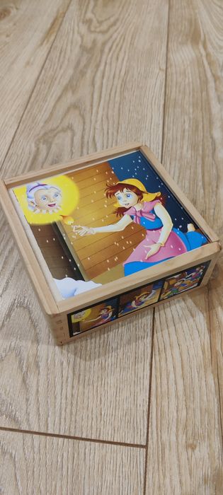 Drewniane klocki puzzle Dziewczynka z zapałkami Mielec • OLX.pl