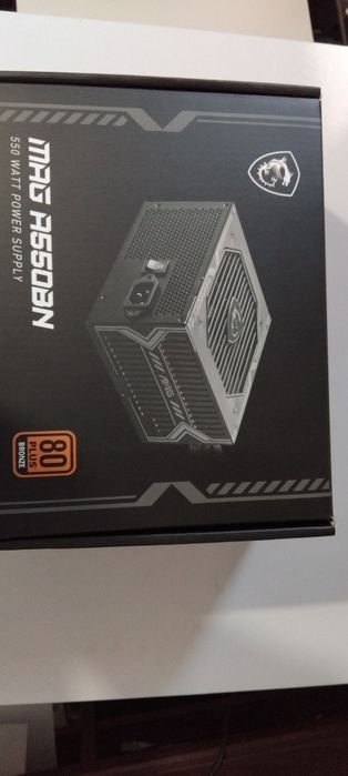 Fonte de alimentação MSI mag a550bn nova, apenas utilizada uma vez.