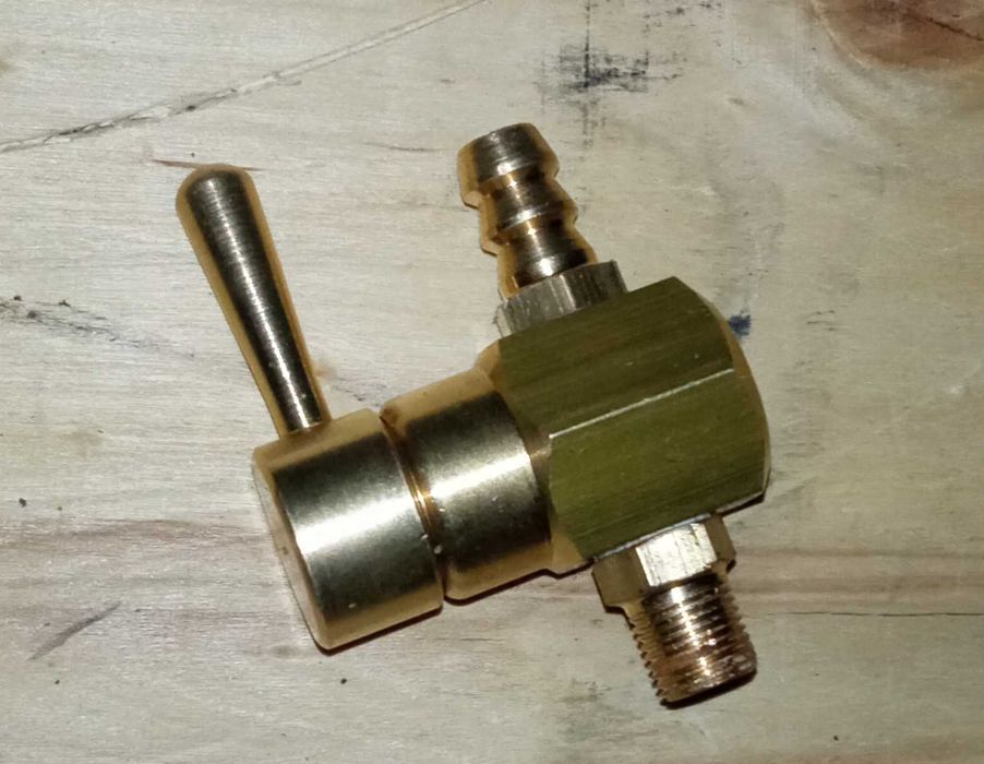 Kranik chłodnicy/bloku, kulowy,  Ursus C-330, C-360, C-385, Zetor;