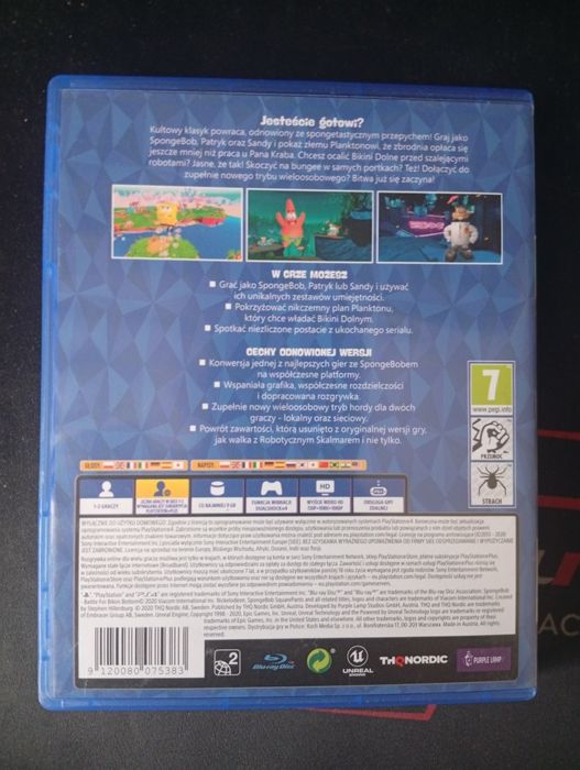 Gra SpongeBob Battle For Bikini Bottom Rehydrated PS4