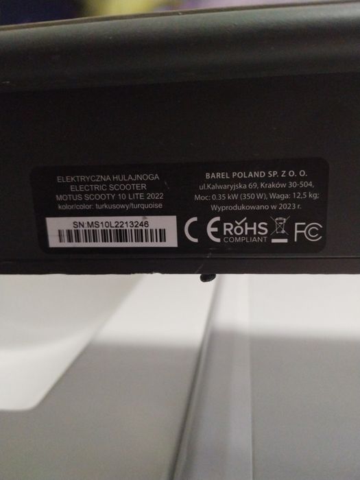 Hulajnoga elektryczna MOTUS