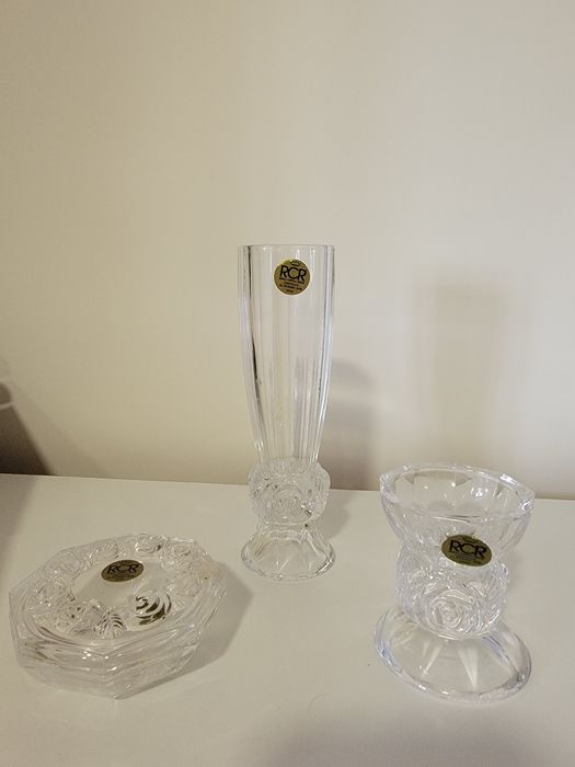 Conjunto 3 peças de Cristal