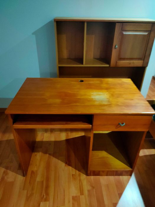 Móvel quarto - Conjunto cama de solteiro, armários e secretária