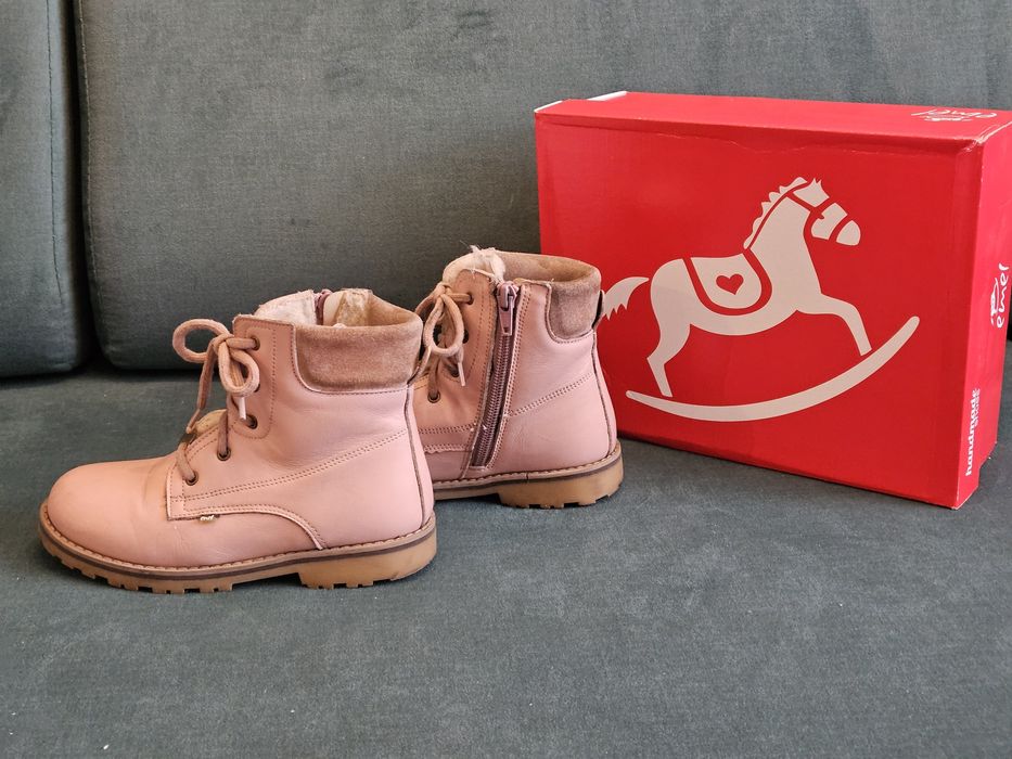 Buty trzewiki Emel 29 30 ocieplane - skóra naturalna licowa + wełna