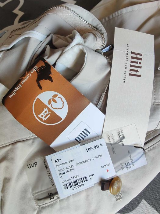 Джинсы (chino Hiltl Germany w36 stretch beige.