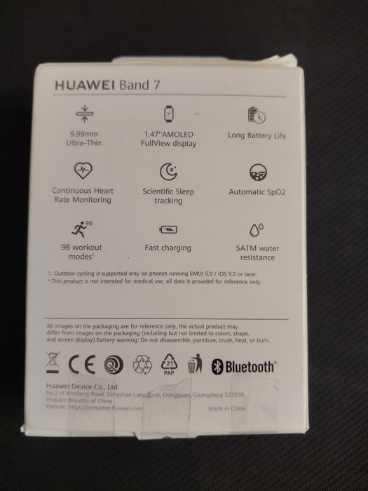 Huawei band 7 verde tropa, usada