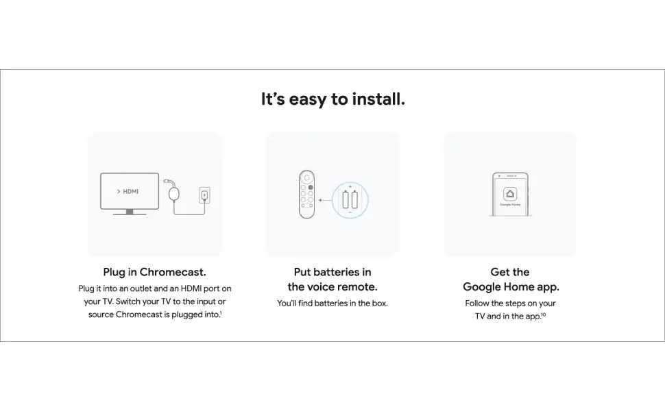 Сhromecast Google Chromecast HD with Google TV Snow (GA03131)