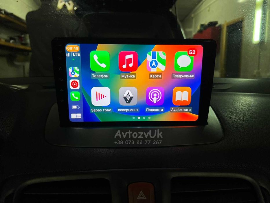 Магнитола RENAULT Megane 3 Fluence Меган 3 Флюенс CarPlay Android 15